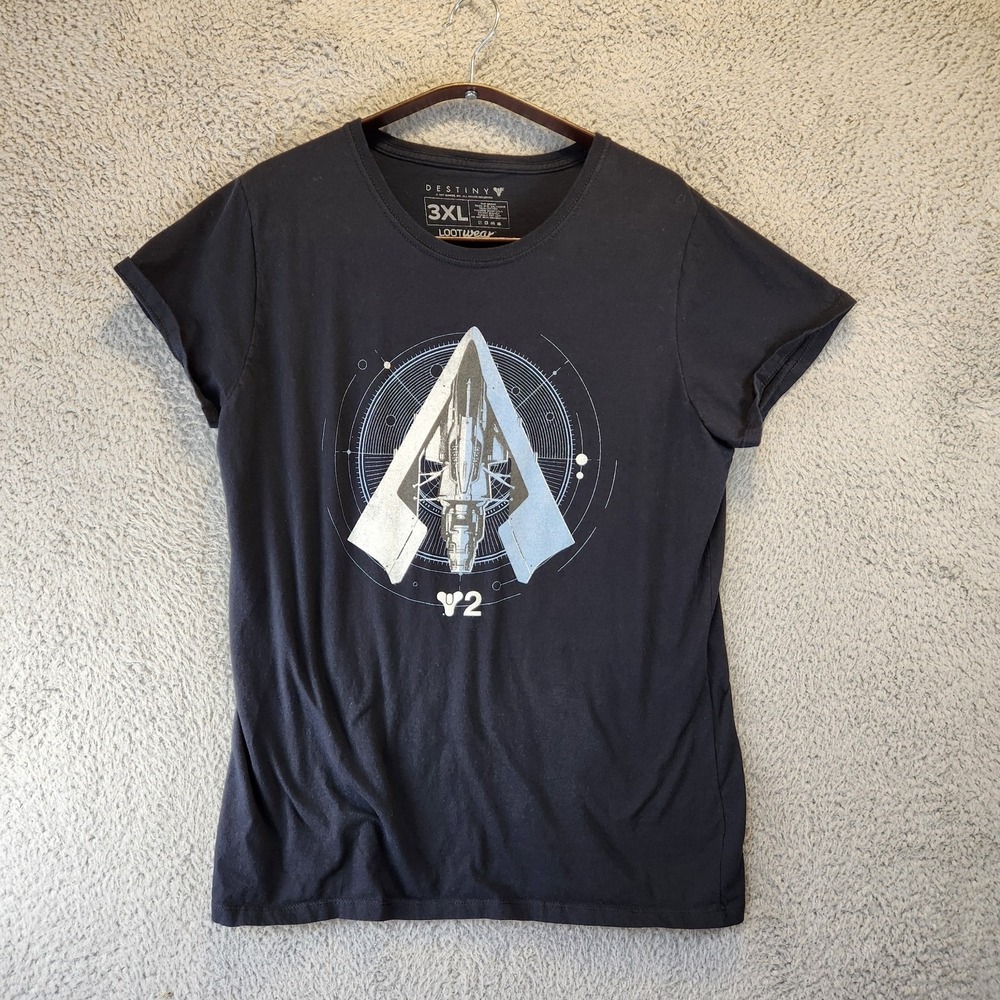 Destiny T-Shirt Youth 3XL Lootwear Exclusive Graphic Short Sleeve Black Bungie